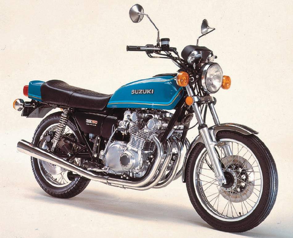1977 Suzuki GS750 Front and Side View