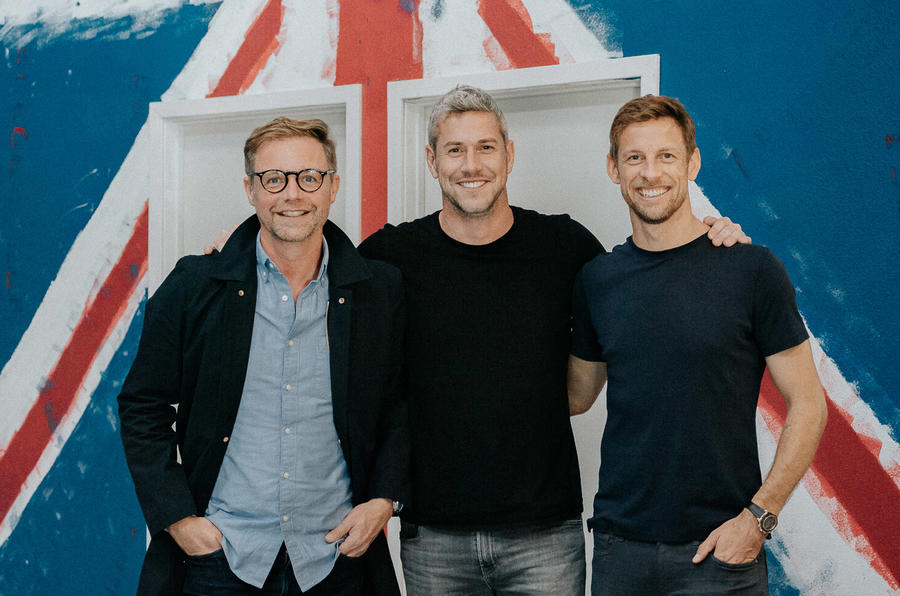 The team behind Radford's revival, including F1 world champion Jenson Button. 